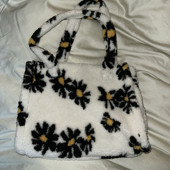 Sundae School fleece jacket daisy print size L w/purse - Picture 6 of 6